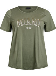 FLASH - T-shirt met motief, Groen