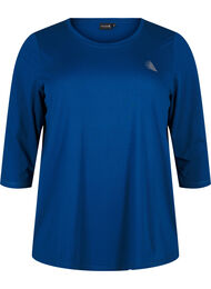 Sporttop met 3/4 mouwen, Blauw