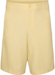 Losse Bermuda-shorts met hoge taille, Geel