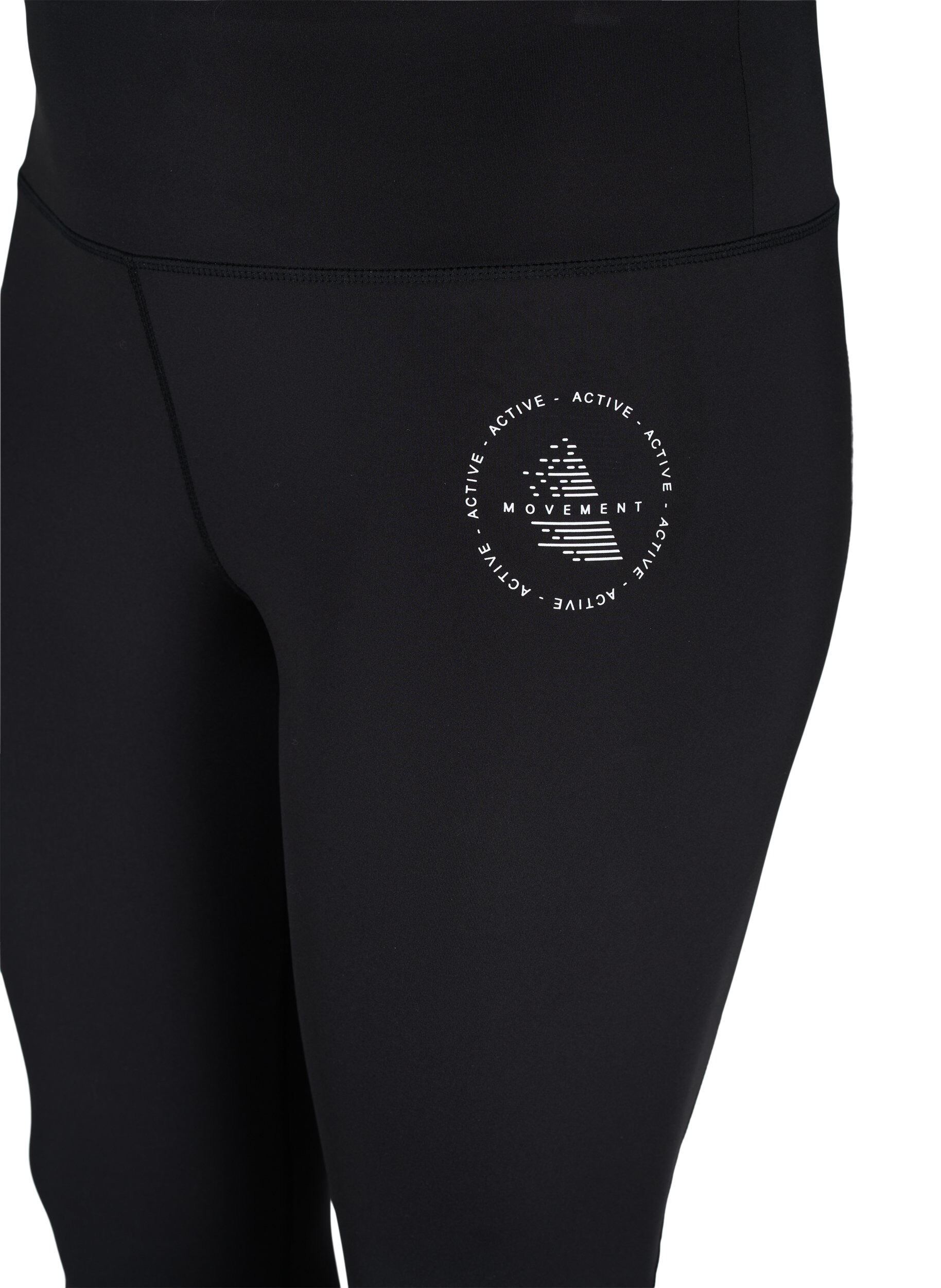 Zizzi Effen gym legging, Black, Packshot image number 2