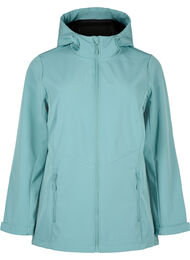 Korte softshell jas met zakken, Arctic