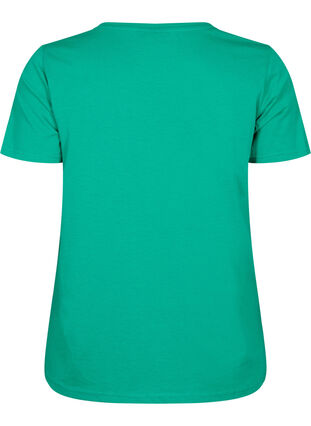 T-shirt met korte mouwen en v-hals, Simply Green, Packshot image number 1