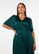 Empire feestjurk in midi lengte, Groen, Model image number 2