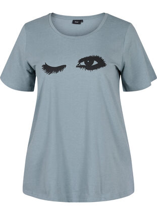 Pyjama t-shirt met korte mouwen en print, Trooper EYES, Packshot image number 0