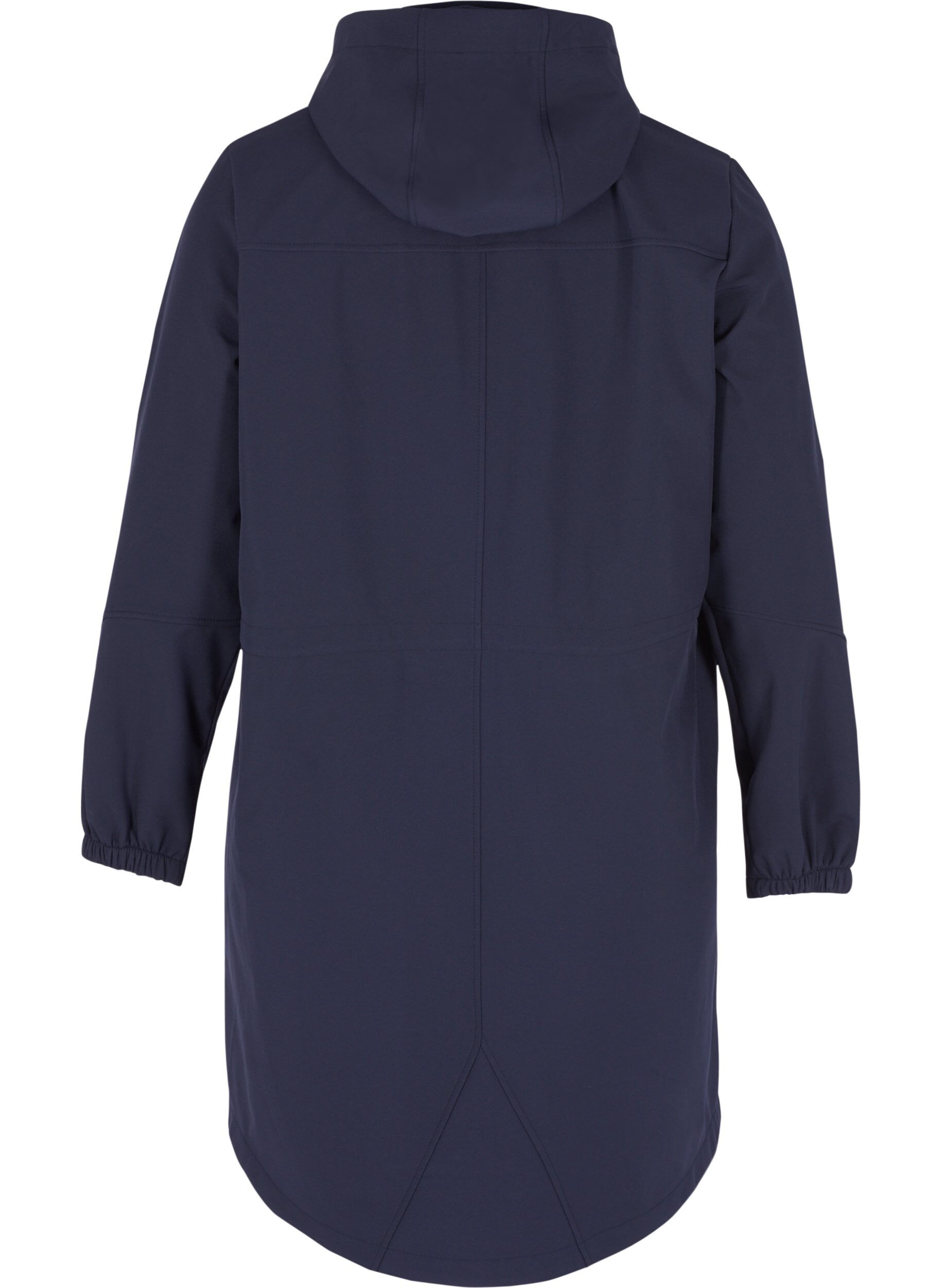 Zizzi Softshell jas met capuchon, Night Sky solid, Packshot image number 1
