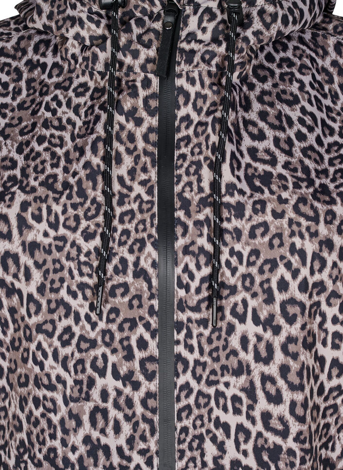 Regenjas met zakken en capuchon, Bruin, Packshot image number 2