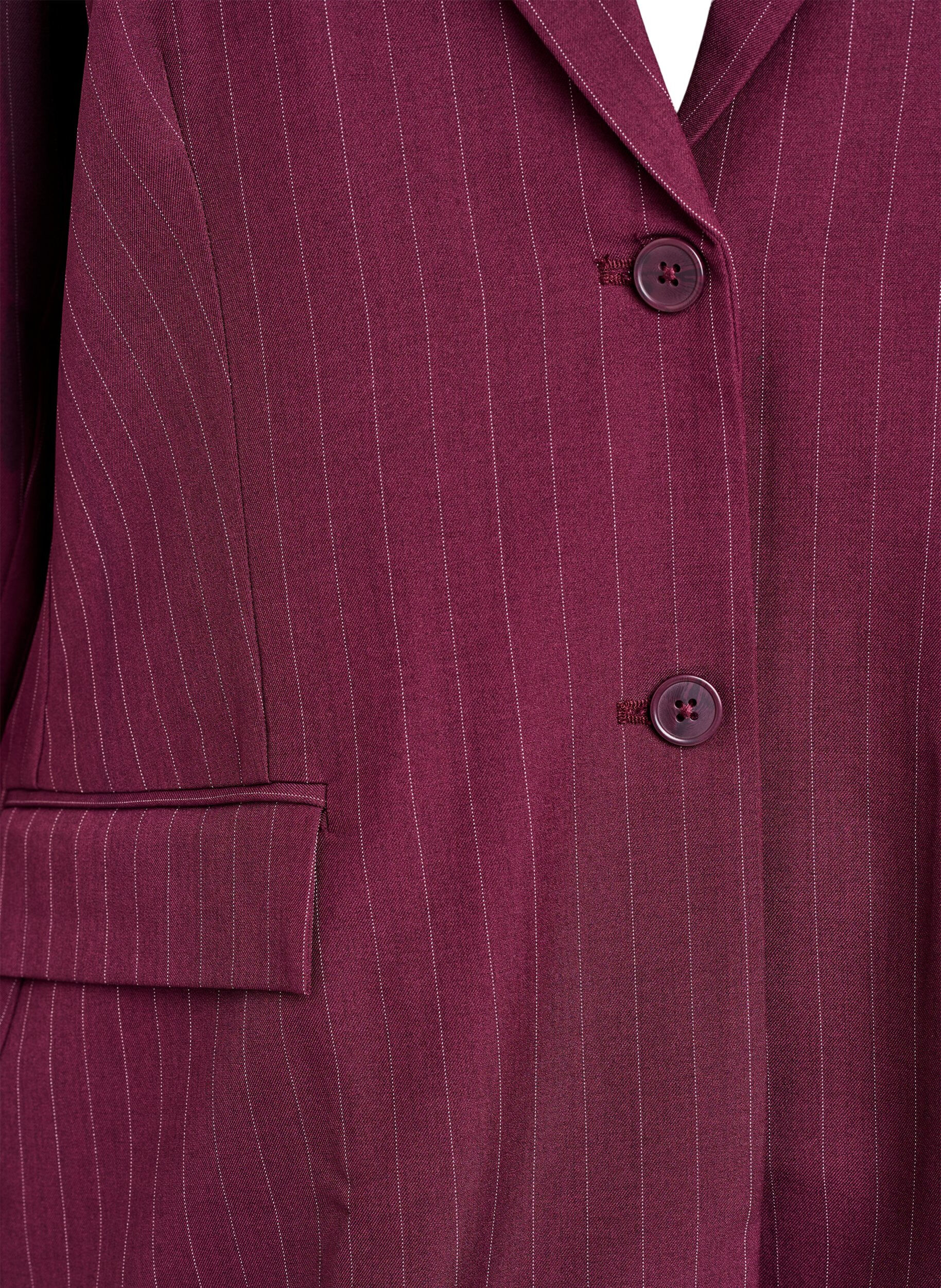 ZizziBlazer met zakken en splitjes, Rood, Packshot image number 2