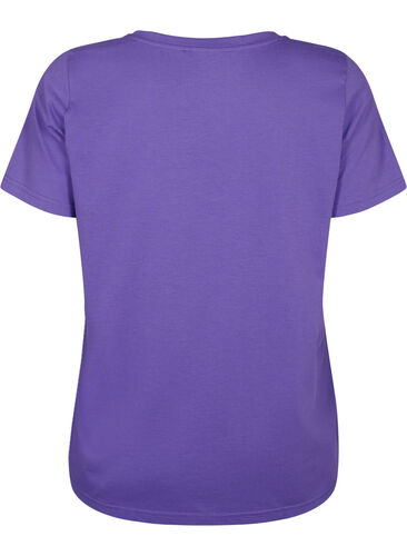 T-shirt met korte mouwen en v-hals, Ultra Violet, Packshot image number 1
