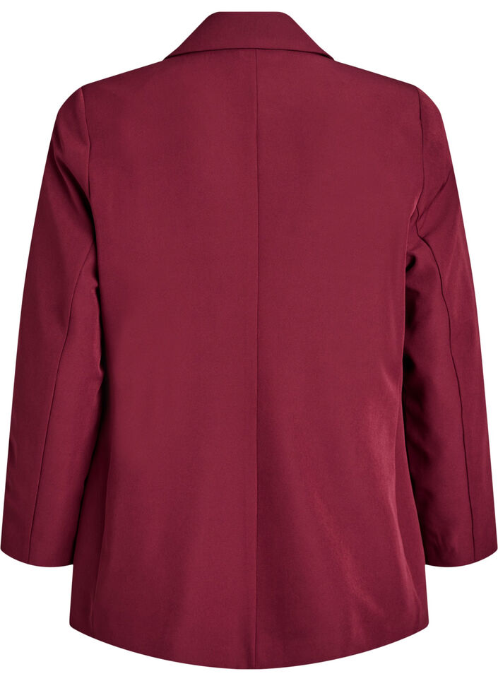 Klassieke blazer met knoopsluiting, Rood, Packshot image number 1