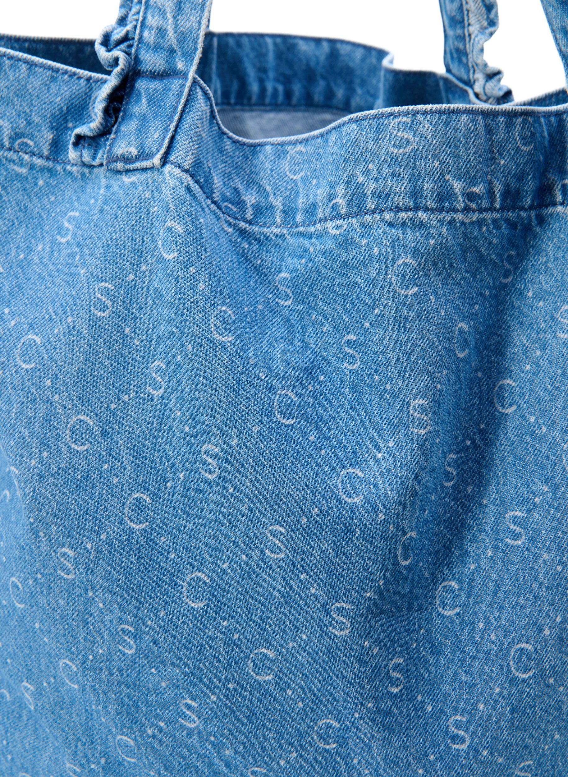 Zizzi Denim winkeltas, Light Blue Denim, Packshot image number 2