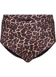 Bikinislip met print en hoge taille, Autentic Leopard