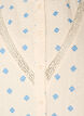 Mouwloze blouse met gehaakte afwerking en ruchesdetails, Beige, Packshot image number 2