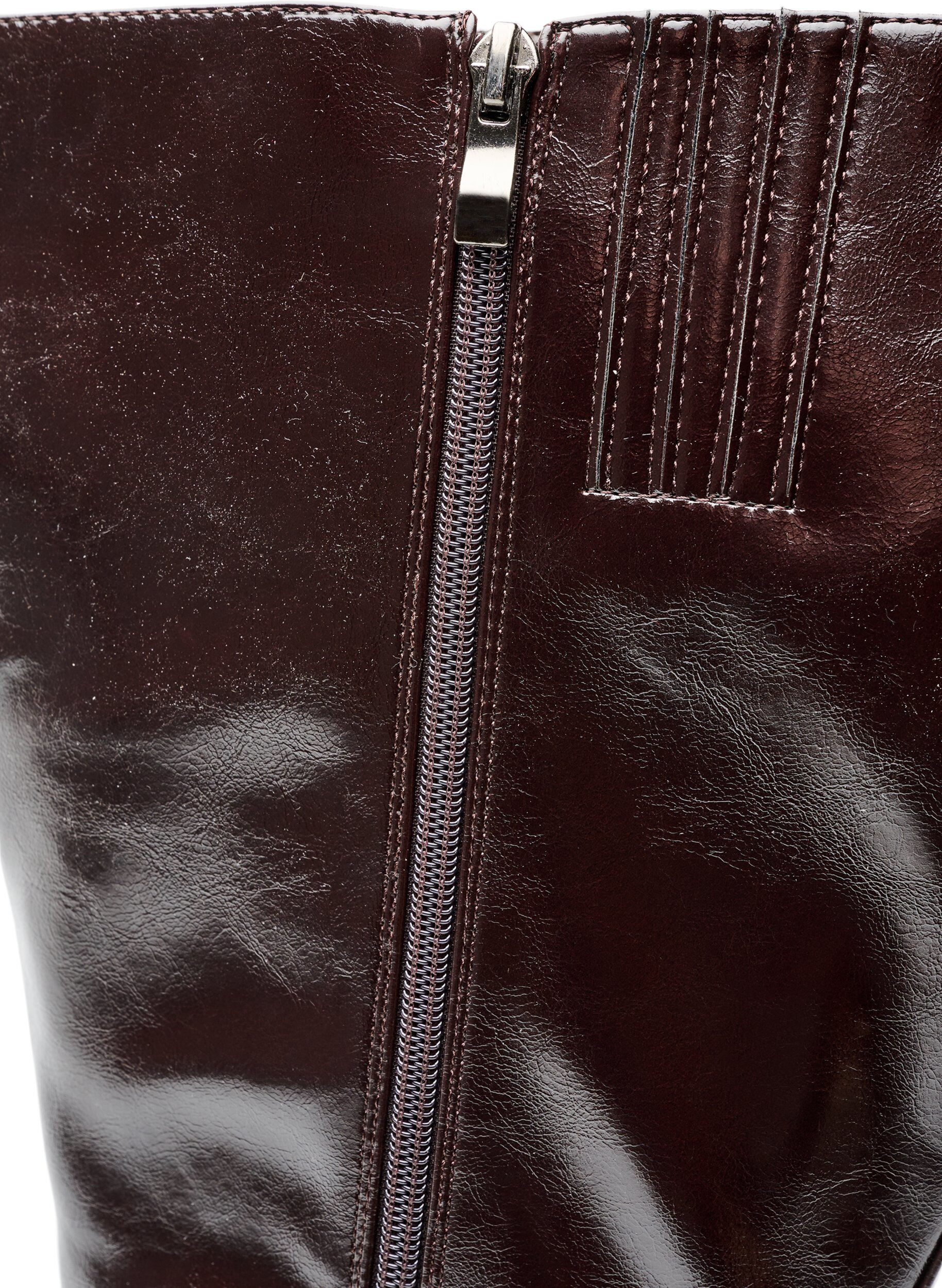 ZizziLange laars met een licht gestructureerde look, Bruin, Packshot image number 4