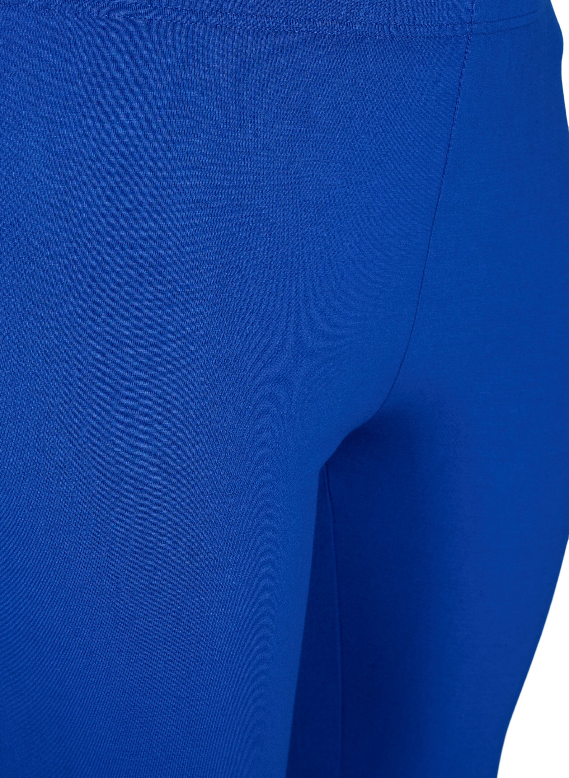 Zizzi Basic legging in viscose, Blauw, Packshot image number 2