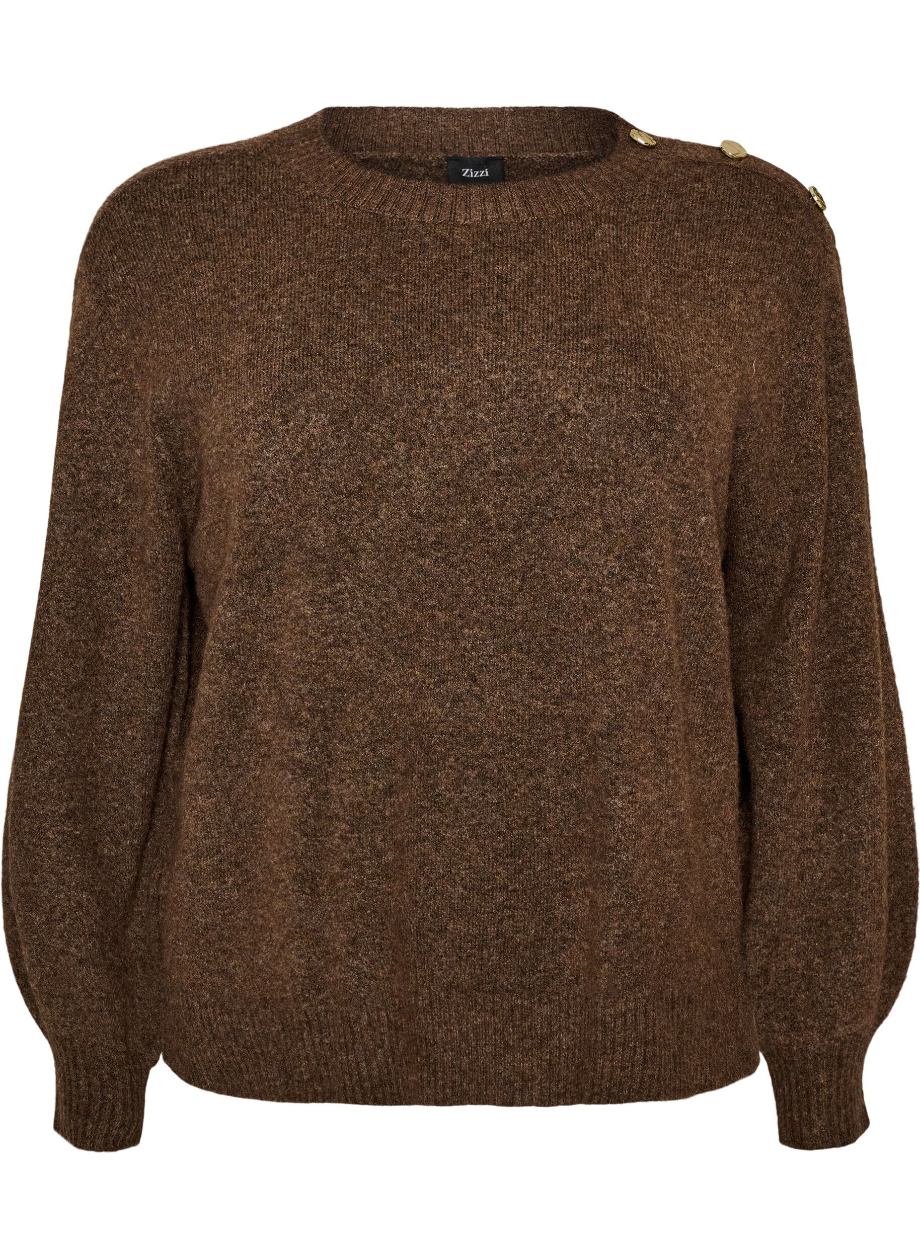 ZizziBreisel blouse met knoopdetail, 0890, Packshot image number 0