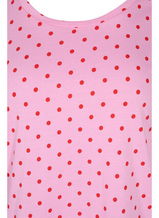 Katoen stipjes t-shirt, Prism Pink W. Dot, Packshot image number 2
