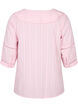 Blouse met 3/4 mouwen en kant, Almond Blossom, Packshot image number 1