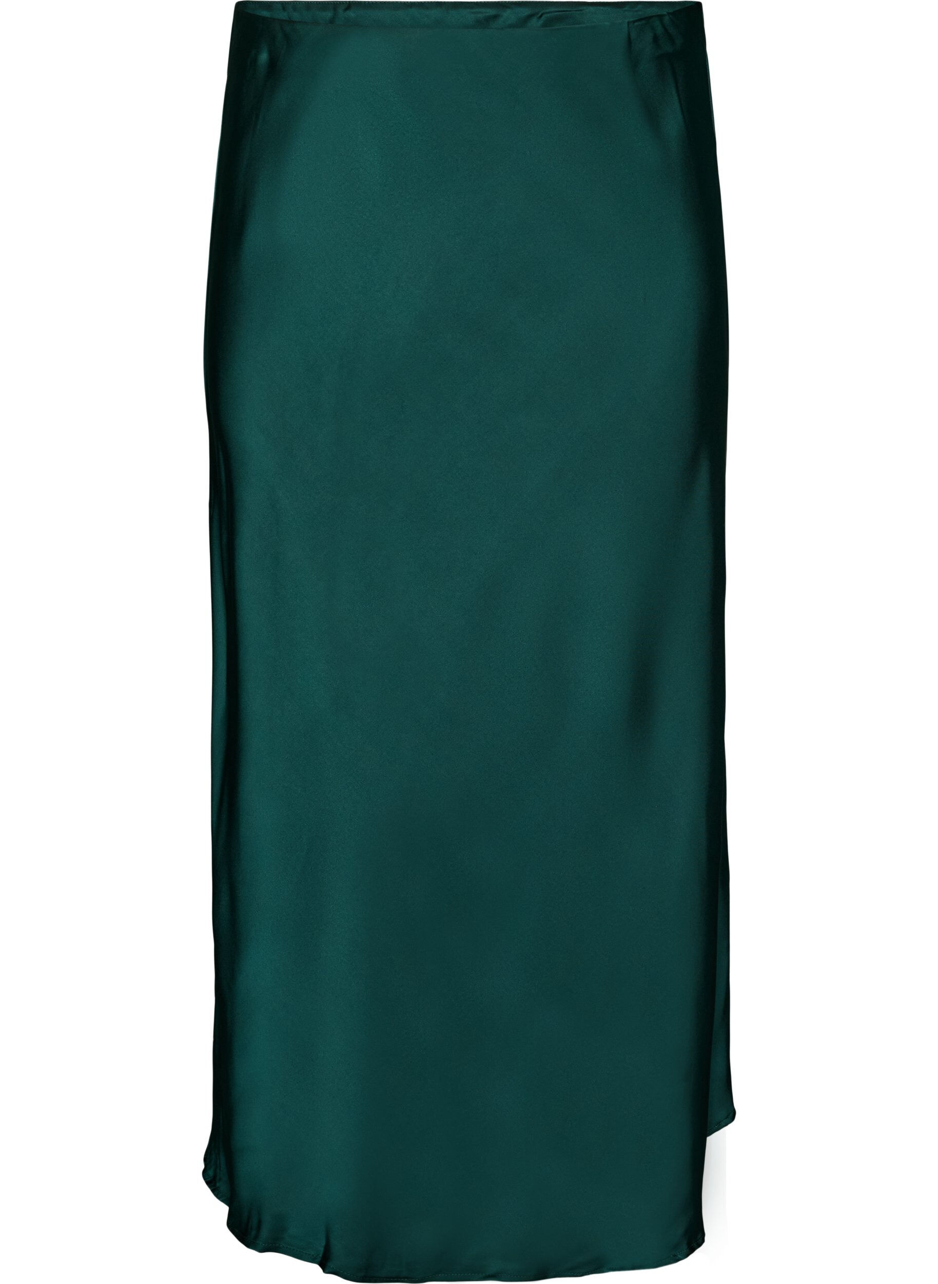 ZizziSatijnen midirok, Groen, Packshot image number 0