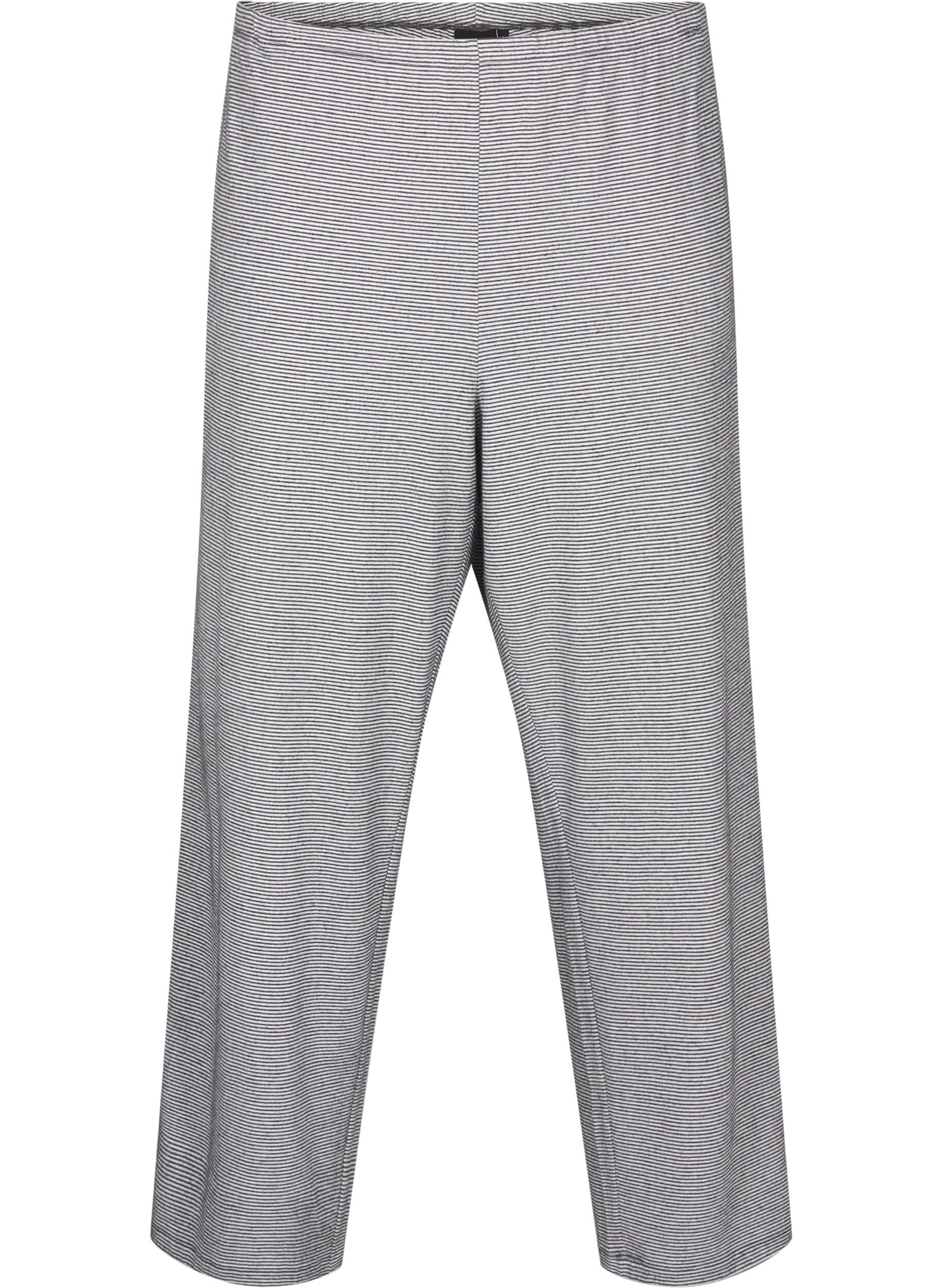 Zizzi Nachtbroek met zakken, Striped DGM , Packshot image number 0