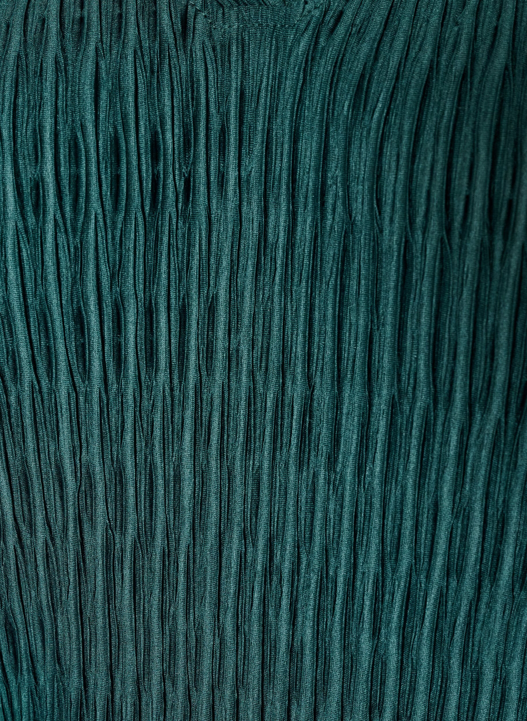 ZizziBlouse met golvende textuur en ballonvorm, Groen, Packshot image number 2