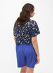 FLASH - Korte broek met losse pasvorm en zakken, Blauw, Model image number 2