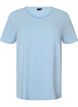 Basic t-shirt in effen kleur met katoen, Blauw, Packshot image number 0