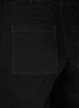 Jeans met hoge taille en wijde pijpen, Black, Packshot image number 3