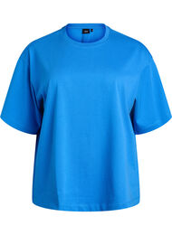 Oversized T-shirt met halflange mouwen, Blauw