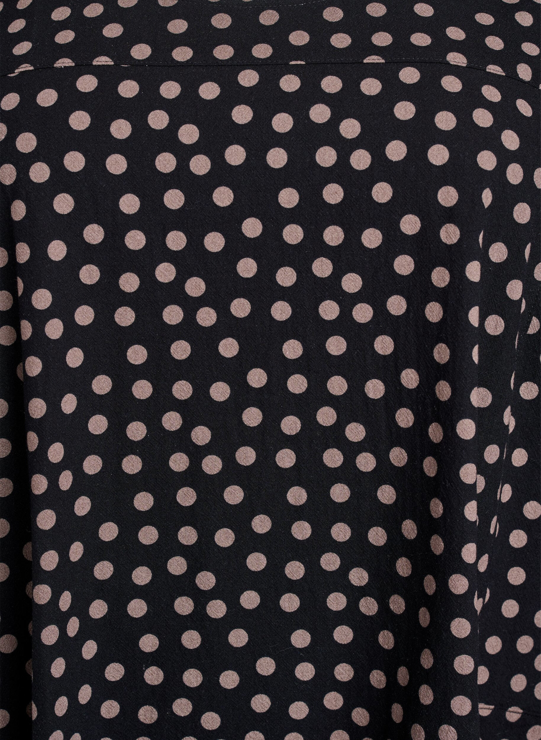 Zizzi Katoenen jurk met korte mouwen en print, Bruin, Packshot image number 2