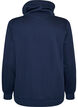 Sweatshirt met hoge kraag en zakken, Blauw, Packshot image number 1
