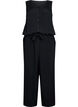 Mouwloze jumpsuit van viscose, Black, Packshot image number 0