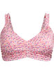Bloemetjes bikini top met afneembare vulling, Roze, Packshot image number 0