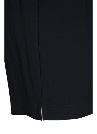 Losse shorts van viscose, Black, Packshot image number 3