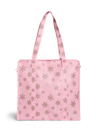 Shoppingtas met ritssluiting, Rood