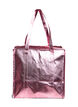 Boodschappen tas met rits or just shoppingbag, Roze, Packshot image number 1