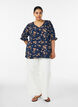 Shirtblouse met 1/2 mouwen, Blauw, Model image number 1