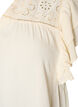 Tunic met broderie anglaise en mouwen met ruches, Beige, Packshot image number 2