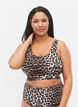 Bikinitop met print en ronde hals, Leo, Model image number 0