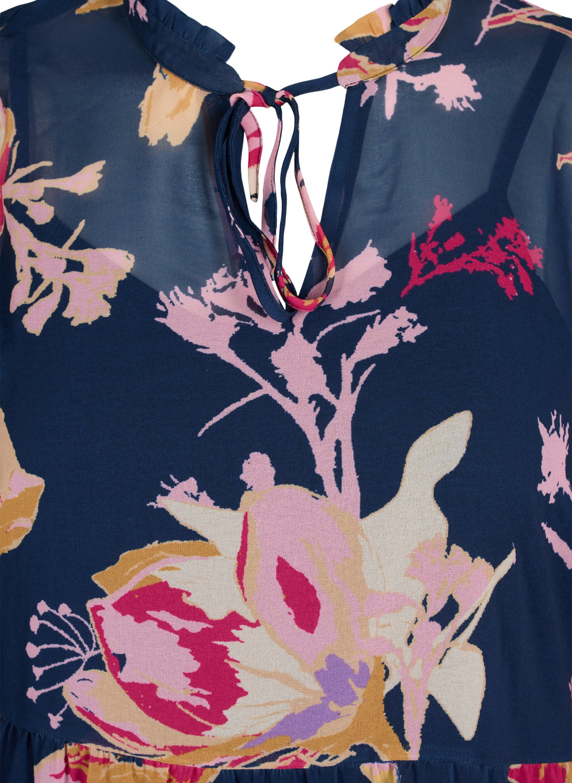 Zizzi Tuniek met bloemenprint en lurex, Big Flower AOP, Packshot image number 2