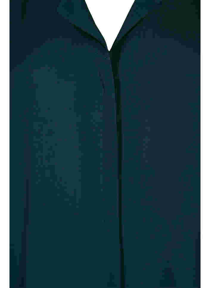 Effen kleur overhemd met v-hals, Scarab, Packshot image number 2