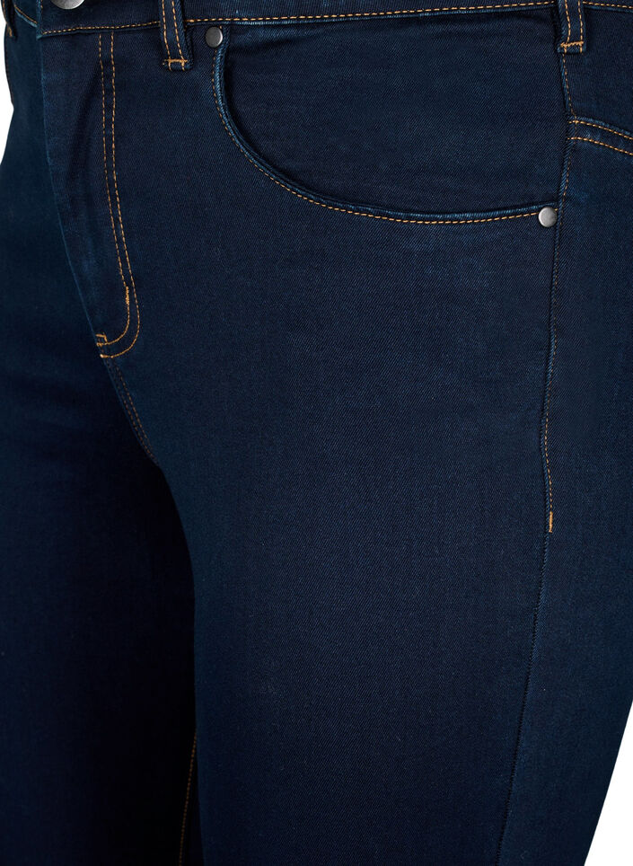Super slim Amy jeans met hoge taille, Unwashed, Packshot image number 2