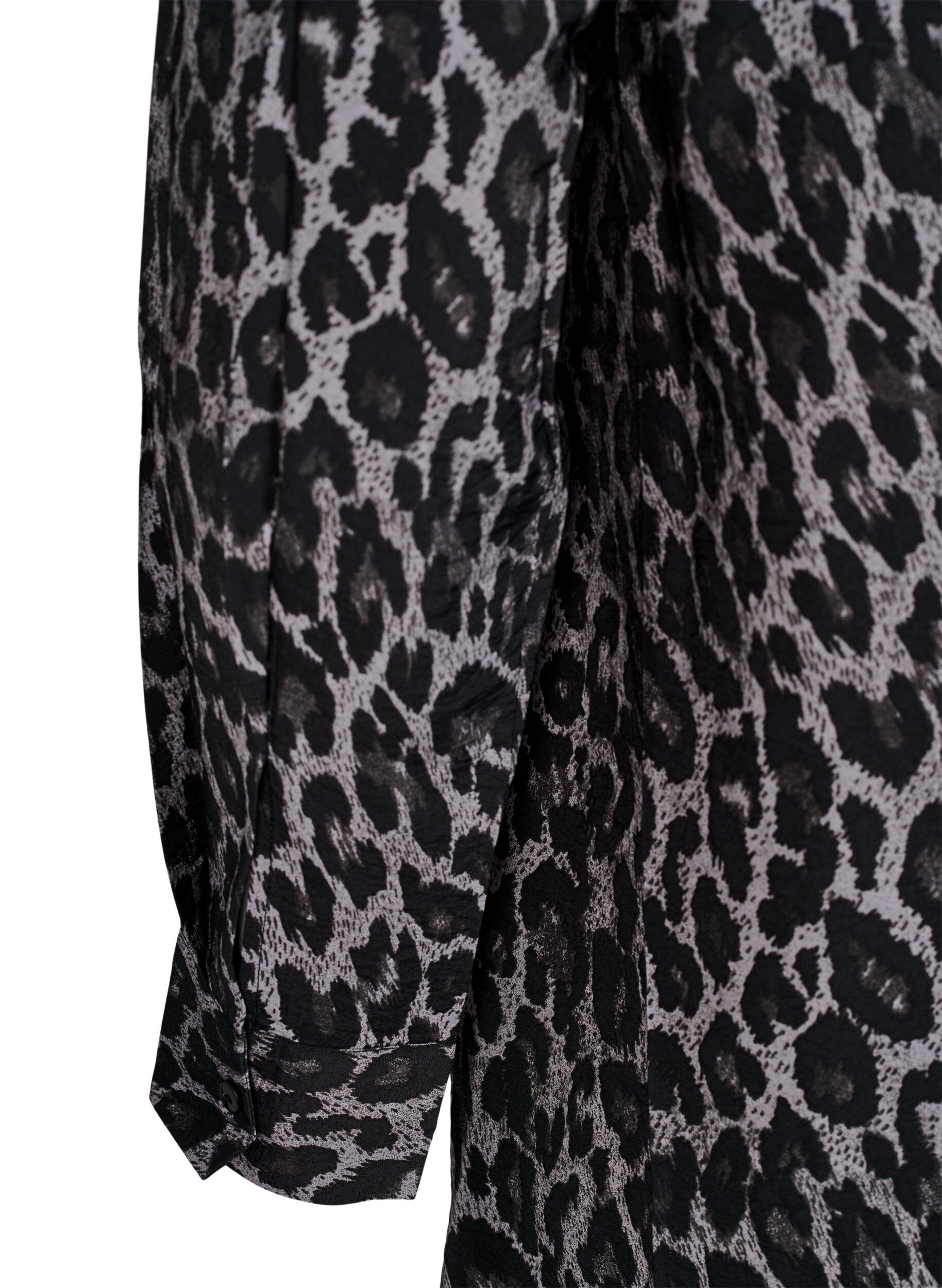 Zizzi Lange blouse met luipaardprint, Grijs, Packshot image number 3