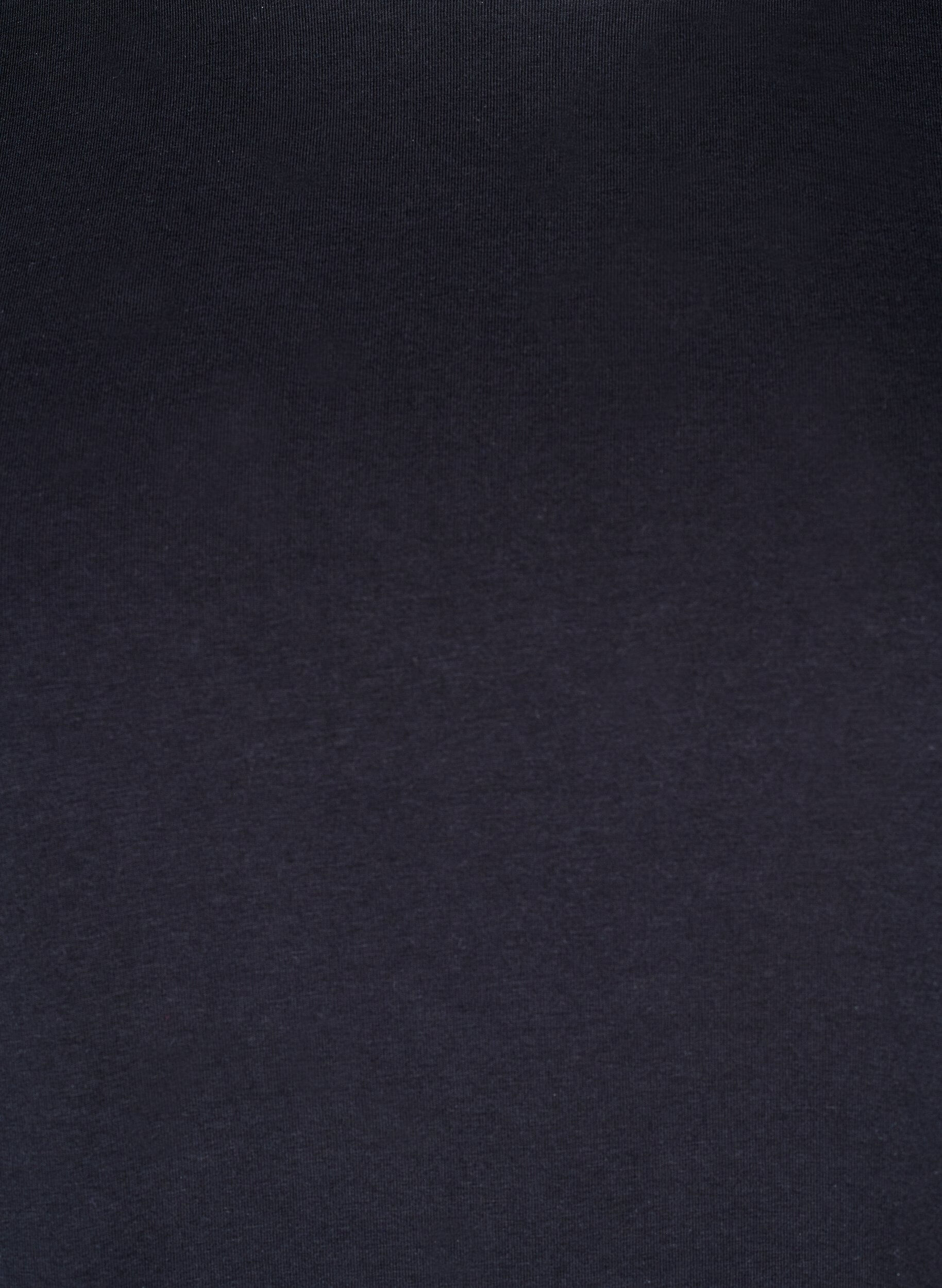 Zizzi T-shirt in biologisch katoen met een ronde hals, Black, Packshot image number 2