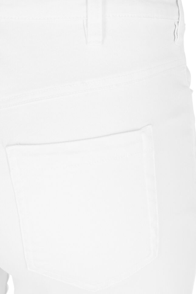 High waist Amy capri jeans met super slim fit, Wit, Packshot image number 3