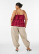 Ballonbroek met zakken en een elastische tailleband, Beige, Model image number 1