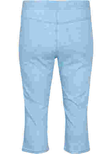 Driekwart broek in katoenmix, Light blue denim, Packshot image number 1