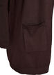 Lang gebreid vest van een viscose mix, Bruin, Packshot image number 2