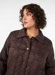 Licht gewatteerde jas met decoratieve stiksels, Bruin, Model image number 3