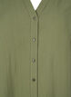 Viscose overhemd blouse met driekwart mouwen., Winter Moss, Packshot image number 2
