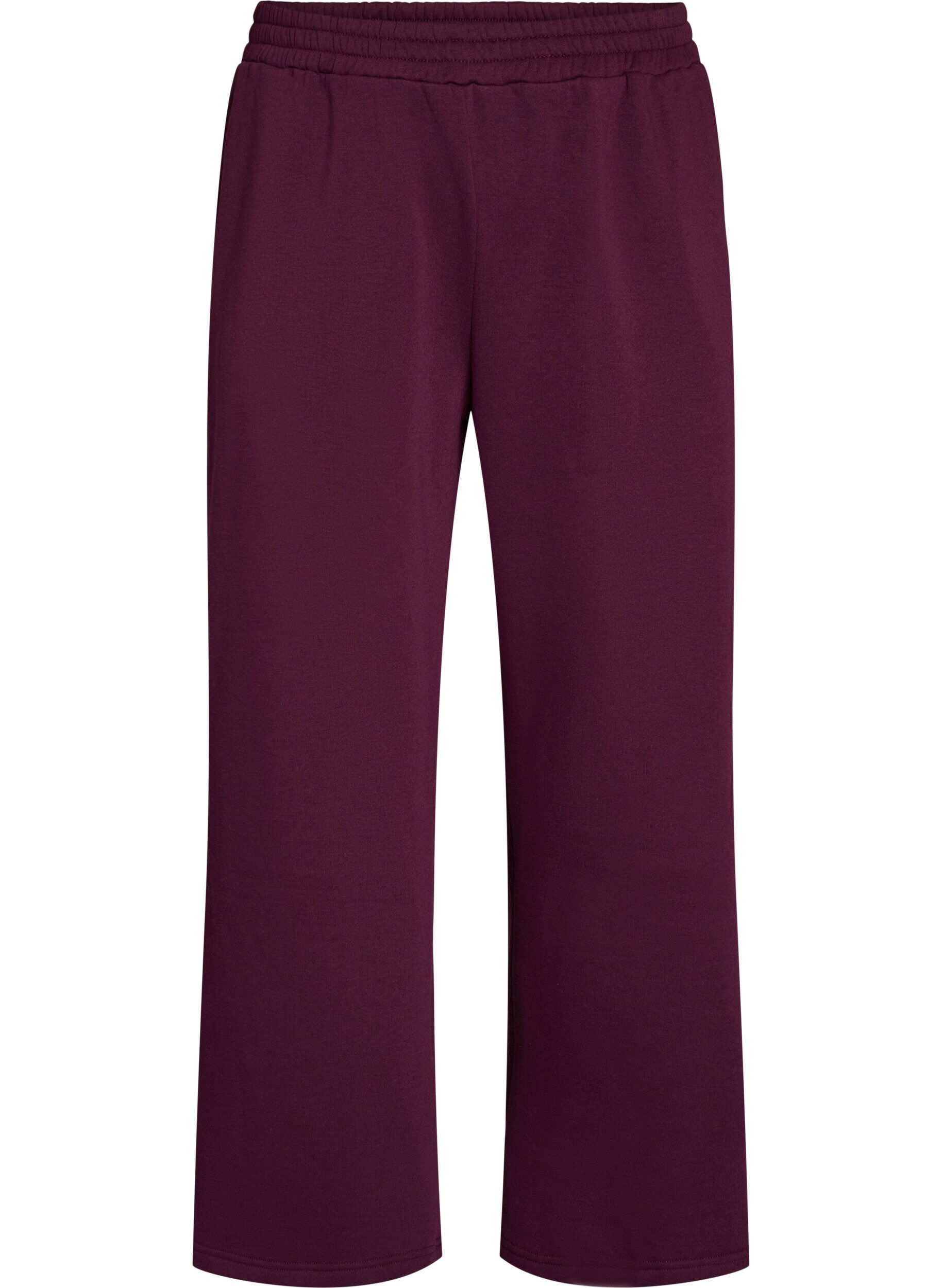 ZizziSweatpants met hoge taille en wijde pijpen, Paars, Packshot image number 0
